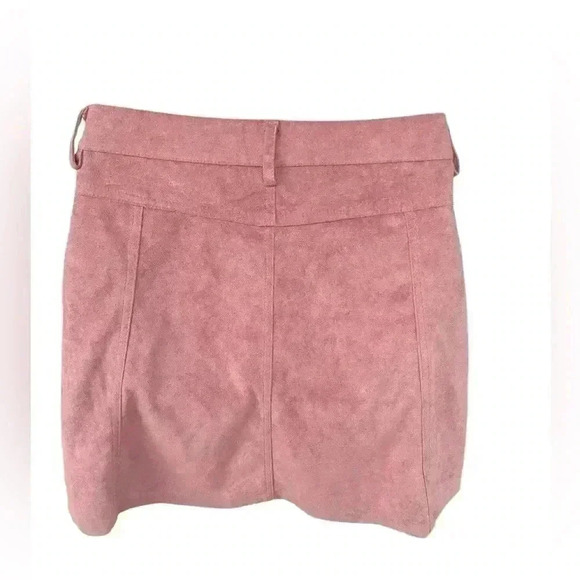 She + Sky women’s pink button down skirt sz Small cotton blend preloved - Picture 4 of 6